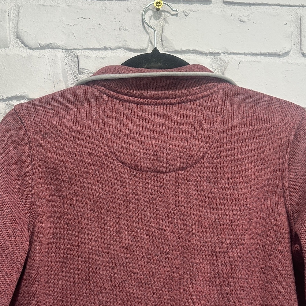 NWOT L.L. Bean Women Red Zip-Up Sweater size XS - Picture 6 of 8
